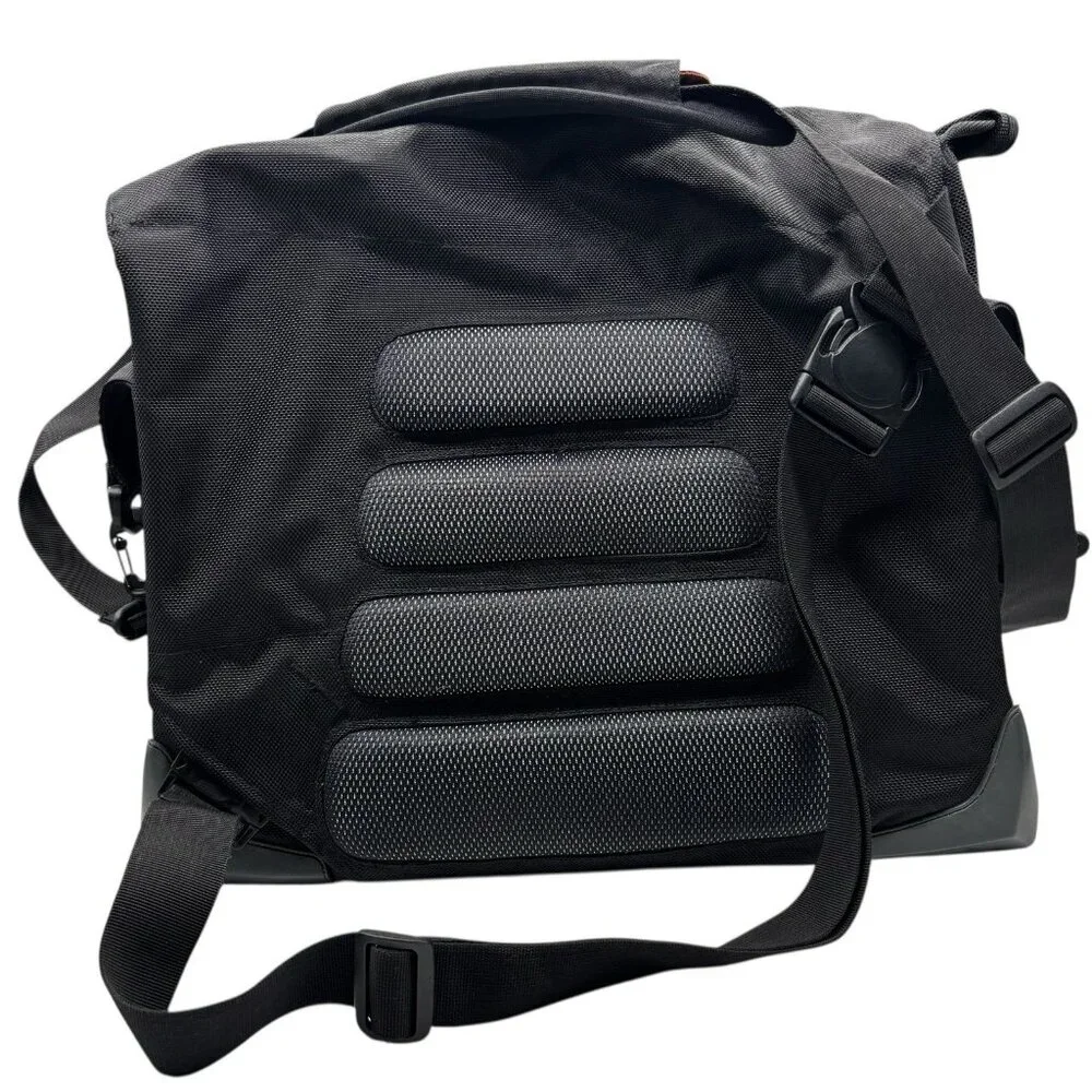 BMW Motorrad Messenger Bag Black Nylon Reflective Trim NEW NWT